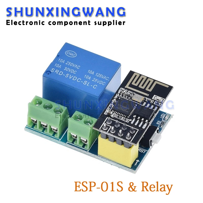 Релейный модуль ESP8266 ESP-01/01S 5V Wi-Fi, умный дом, дистанционное управление, переключатель, приложение для телефона, стандарт ESP01, беспроводной модуль Wi-Fi