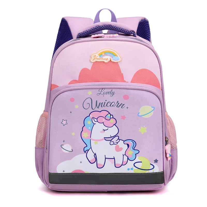 2023 New Fashion Cartoon Lovely Unicorn Dinosaur Kids Backpack for 1-3 Grade Light Ridge Protection Load Reduction Backpacks