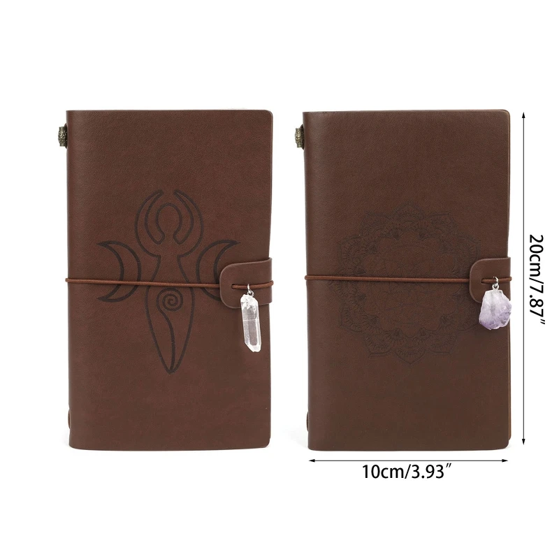 

Retro Leather Journal Refillable Budget Binder Memo Book Gift Notebook Notepad Personal Planner Diary c D5QC