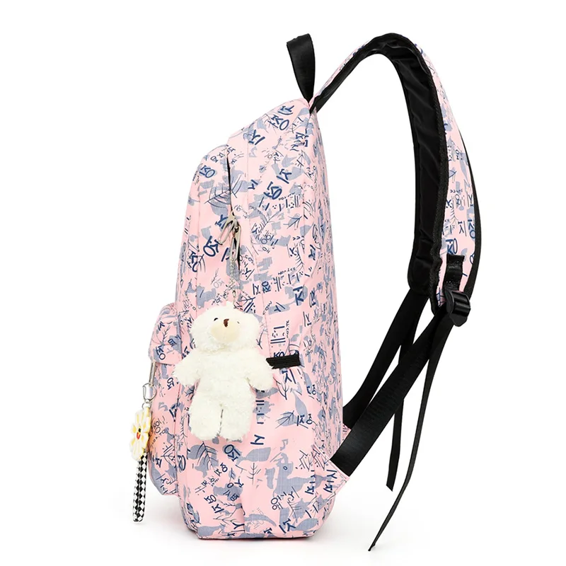 3 pcs/set  Children School Bags For Girls Kids School Backpcaks Princess Schoolbag University Backpack Mochilas Escolar Satchel