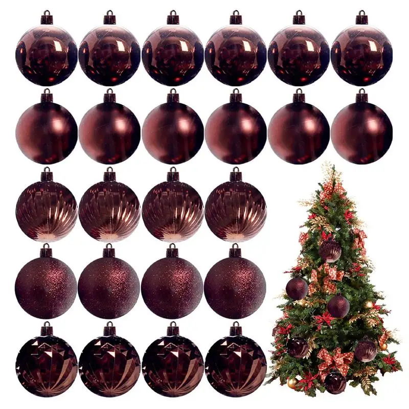 

Christmas Baubles 6cm Electroplated Christmas Balls 30pcs Christmas Balls Ornaments Shatterproof Christmas Tree Hanging Balls