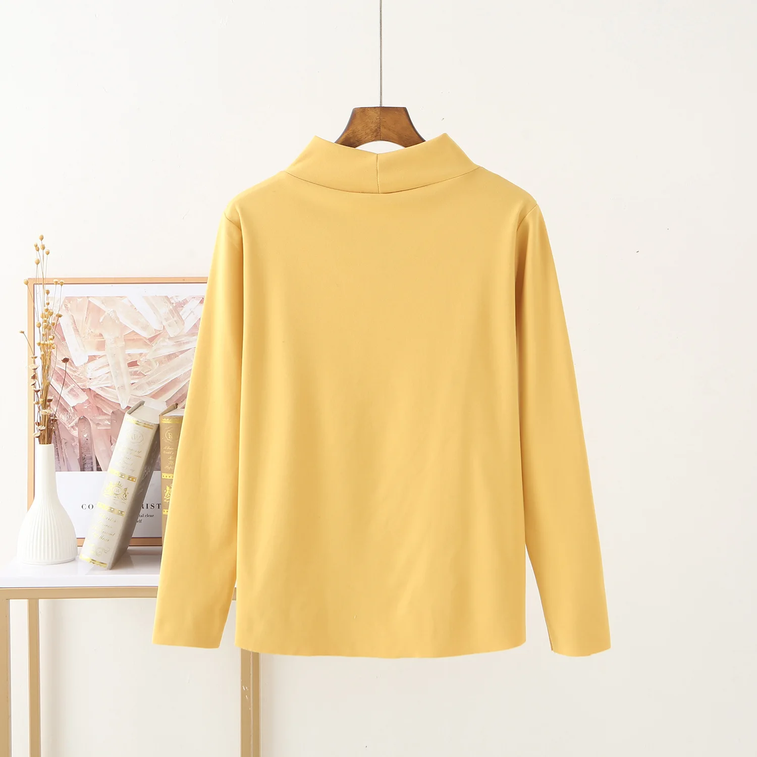 Warm Undershirt Clothing Thermal V-neck Autumn Winter Underwear Women Viscose Bottoming Shirt Simple Soft Casual Outing Wearing