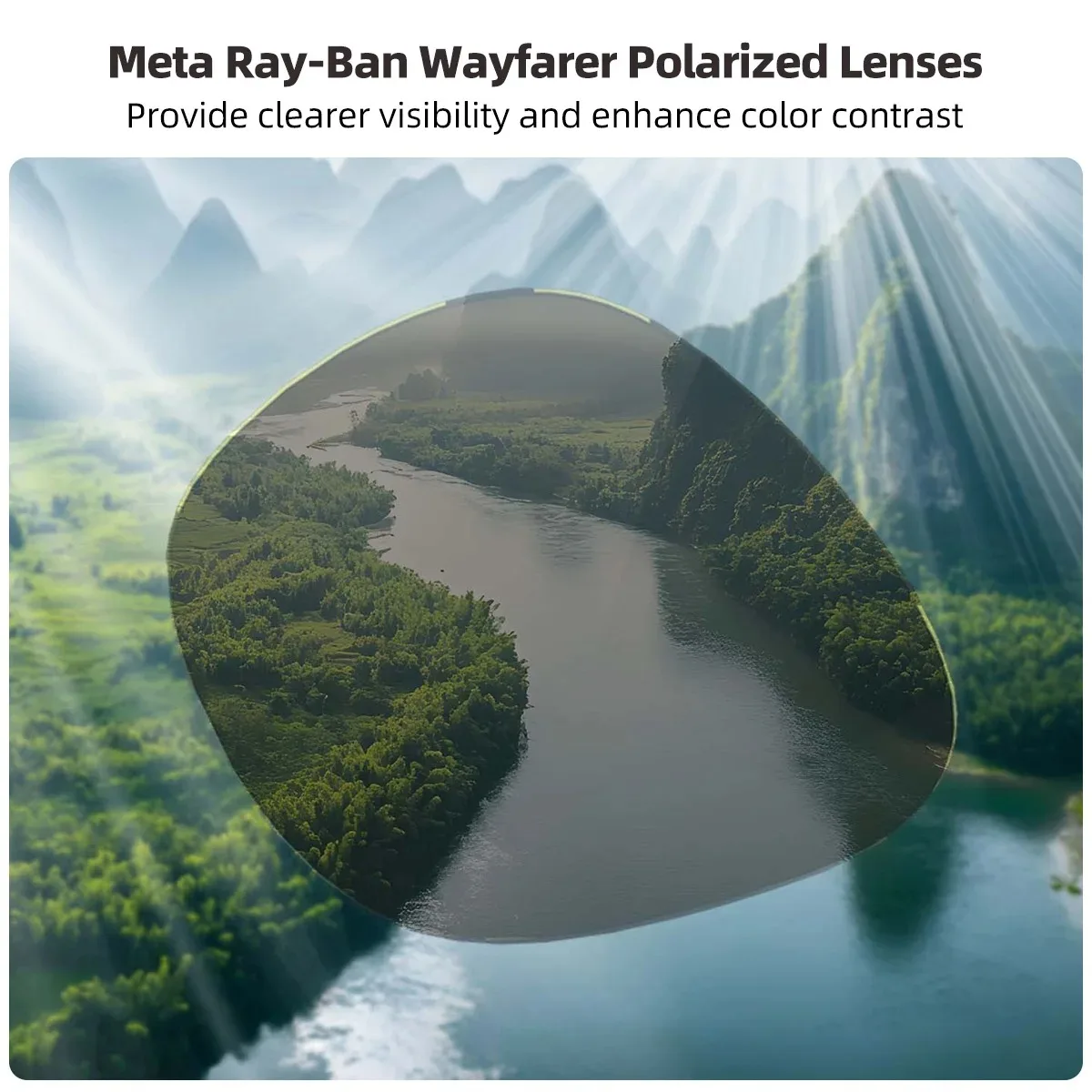 Фото Сменные фотохромные и поляризационные линзы для умных очков Ray-Ban Meta RW4006 / RW4008 / RW4012 Gen1/2 с защитой от УФ-излучения №4