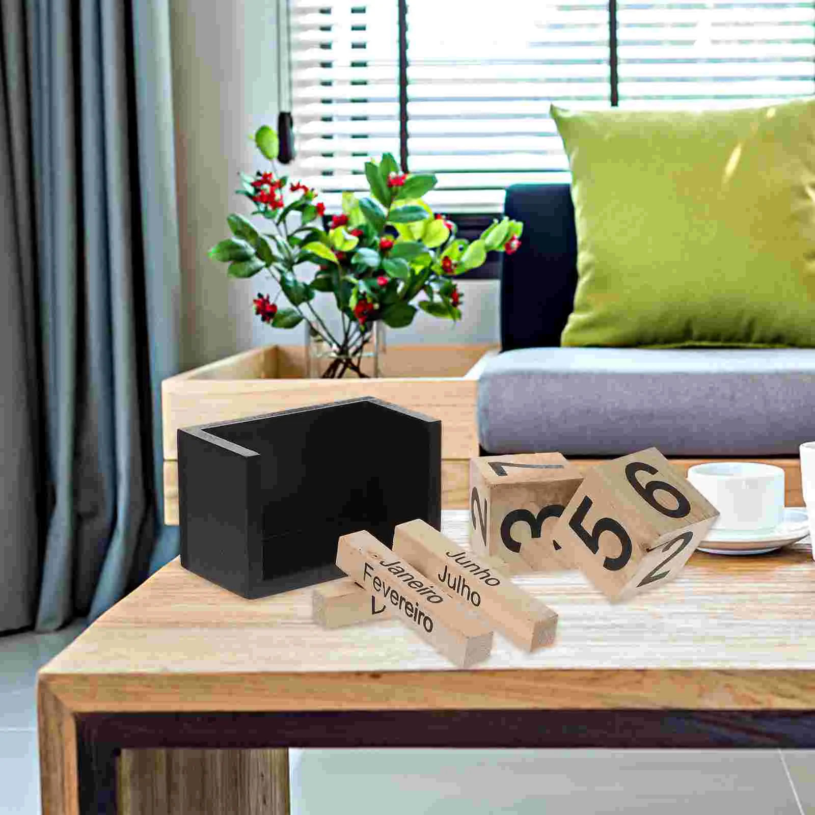 Настольные календари деревянные блоки вечный мини-куб для планирования времени