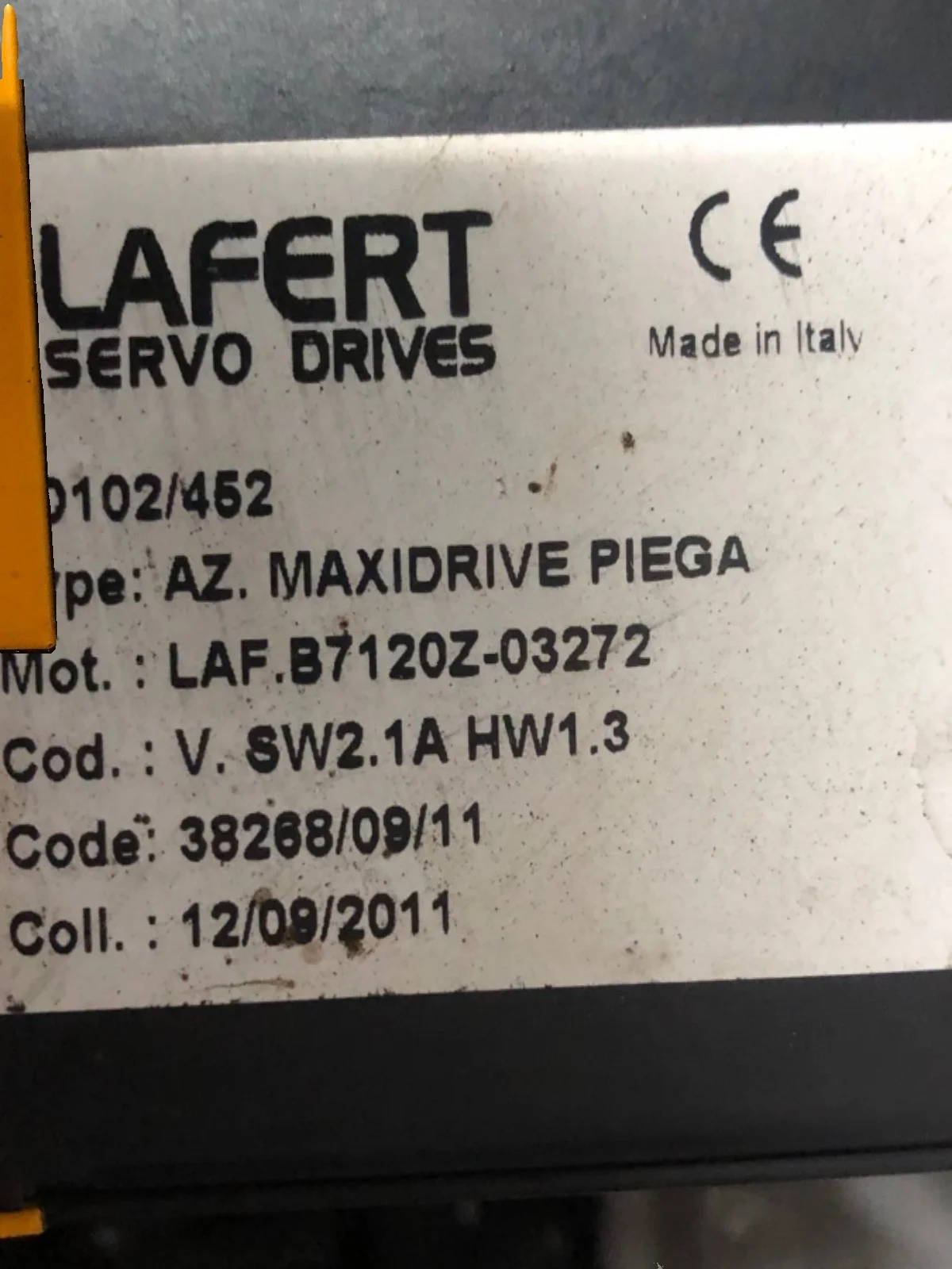 Контроллер LAFERT XD102/452 Точечный LAF. B7120Z-03272 AZ. MAXIDRIVE PIEGA