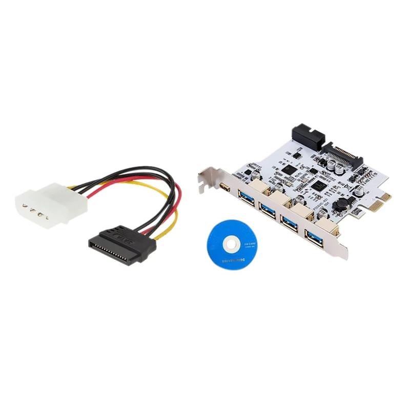 

Плата расширения PCI Express PCI-E на USB 3,0, 5 портов, 1 порт