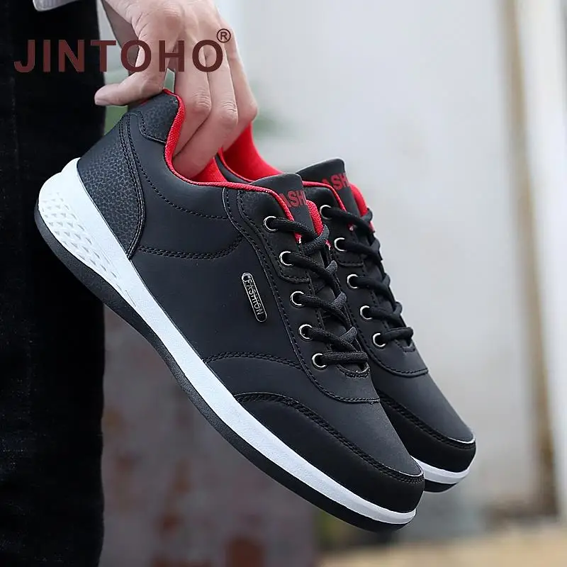 Мужские кроссовки на шнуровке микрофибра кожа Повседневная Классическая обувь