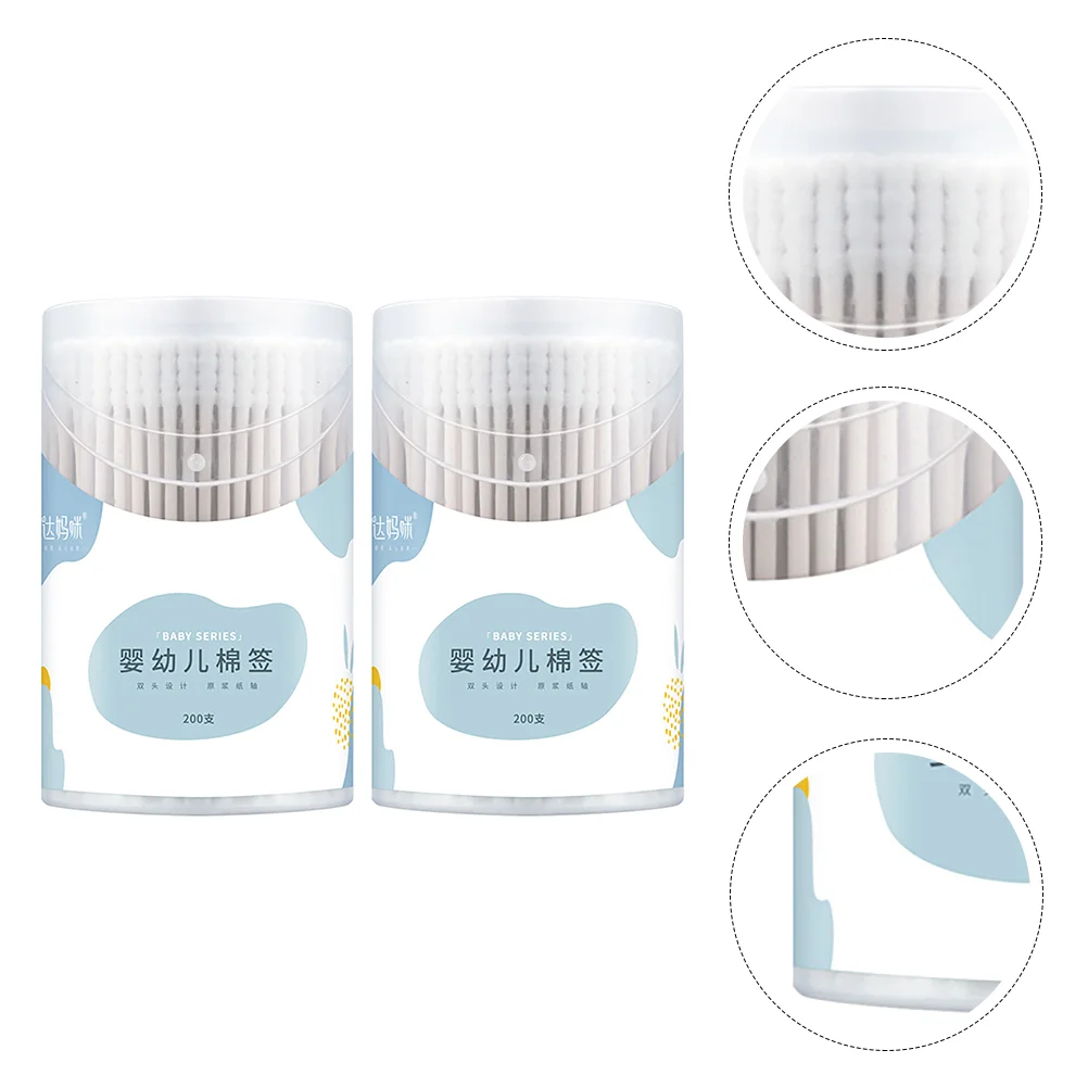 

Cotton Swab Swabs Cleaning Stick Ear Paper Sticks Buds Makeup Baby Eyeshadow Applicators Nose Clean Skin Applicator Organic Q