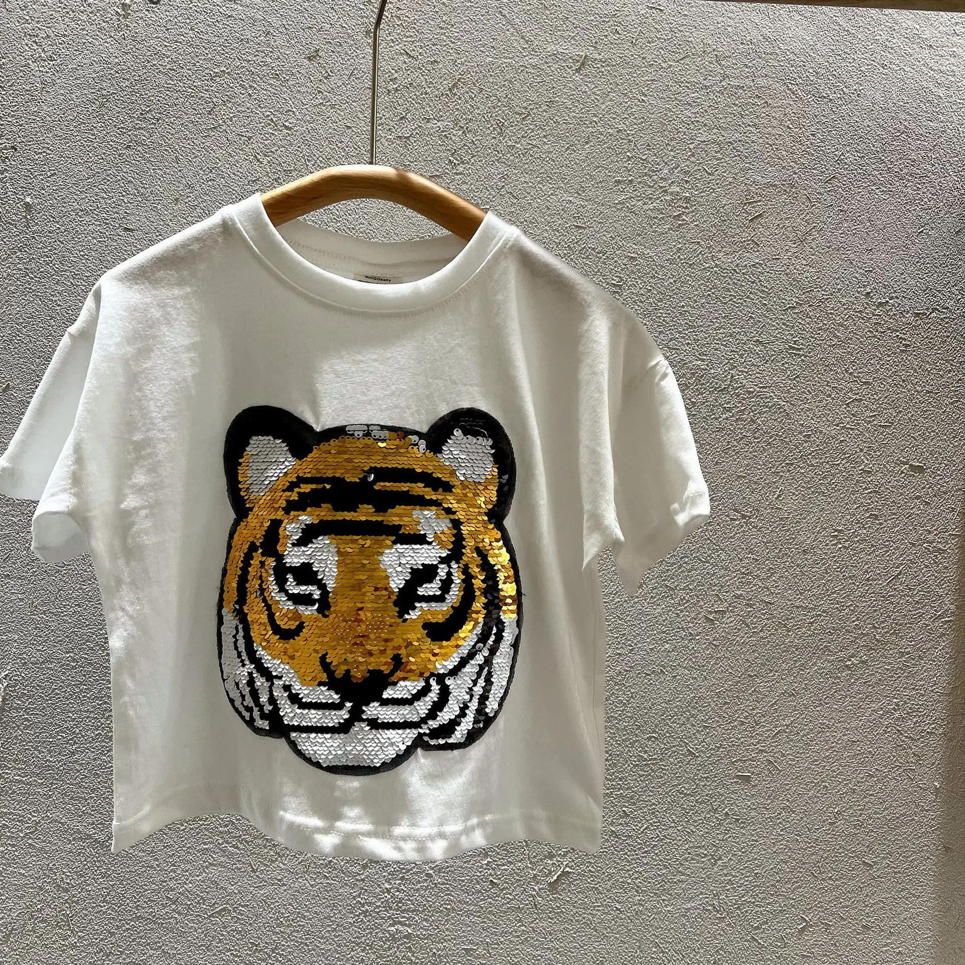 2022 New Children T Shirt Boys Girls Summer Short Sleeve T Shirts Cute Tiger Panda Print Kids Cartoon T Shirt Cotton Child Tee