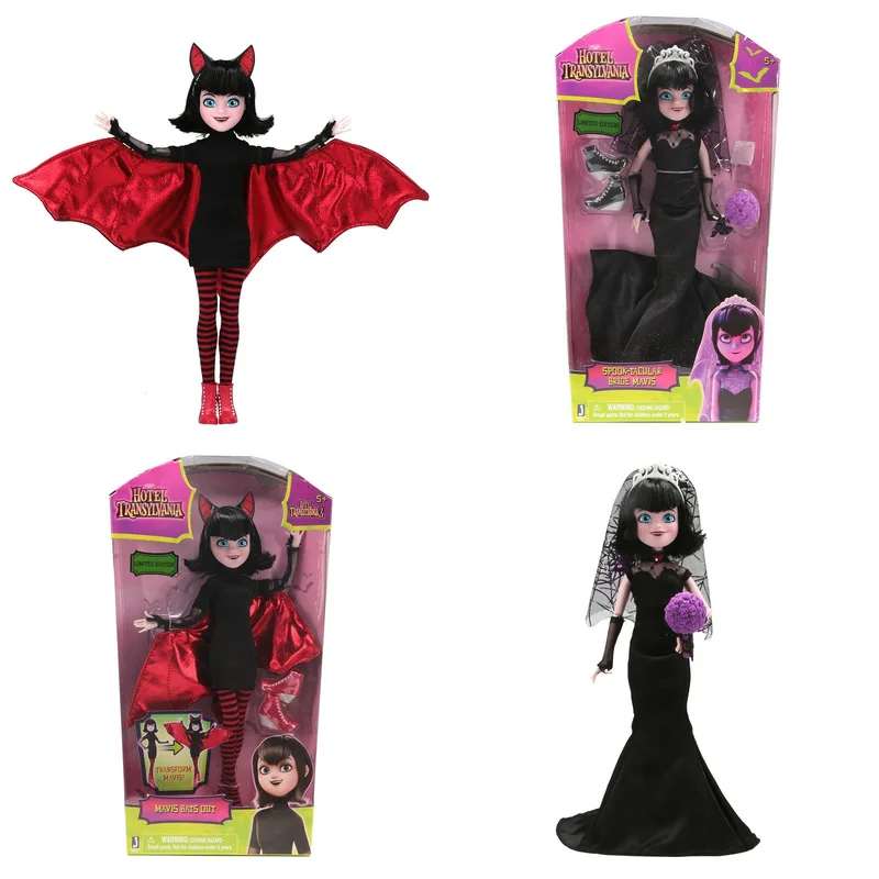 

27cm Hotel Transylvania Bat Mavis Daughter of Dracula Anime Action Figure Bride Girl Mavis Doll Collected Model Toys for Girls