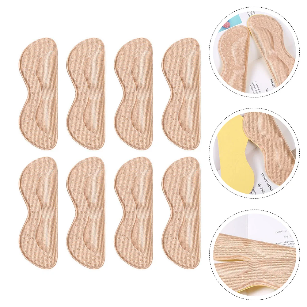 

4 Pairs of Heel Inserts Pads Self- Adhesive Shoe Insoles Heel Grips for Trainers Heel Grips for Loose Shoes