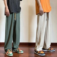 summer 3 color casual pants men fashion sweatpants wide leg pants men korean loose straight pants mens joggers trousers m 2xl