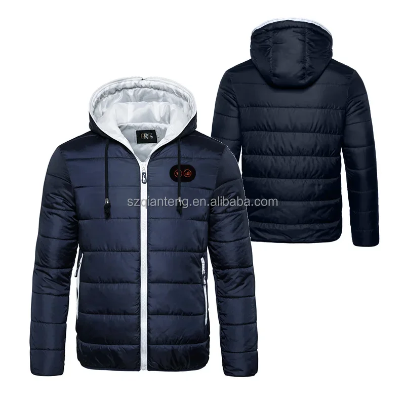 Куртка с капюшоном и подогревом для мужчин женщин машинная стирка