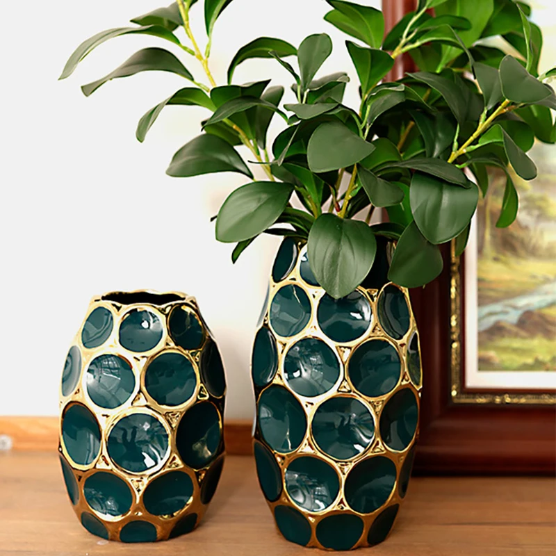 

Modern Luxury Nordic Vase Office Chinese Ceramic Bedroom Advanced Vase Creative Design Dekoration Wohnzimmer Room Decorator