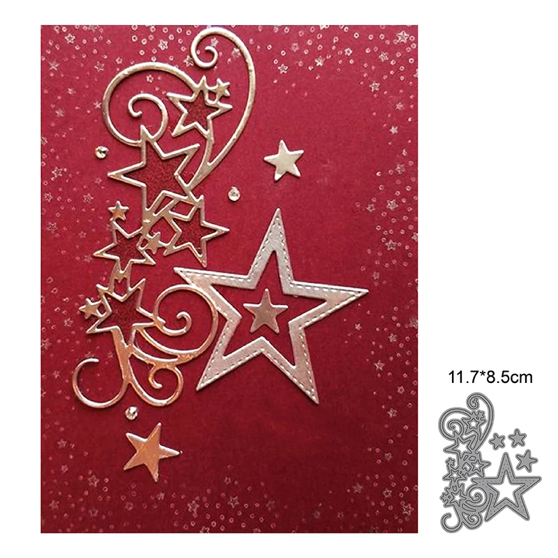 

Christmas Stars New Arrival 2022 Metal Cutting Dies Decoration Scrapbooking DIY Paper Punch Stencils Embossing