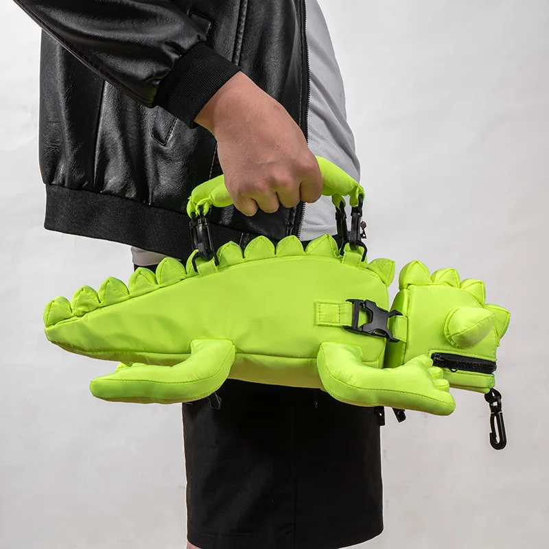 Tide brand animal bags cartoon bags messenger bags kindergarten children lizard bags doll bags multi-functional backpack