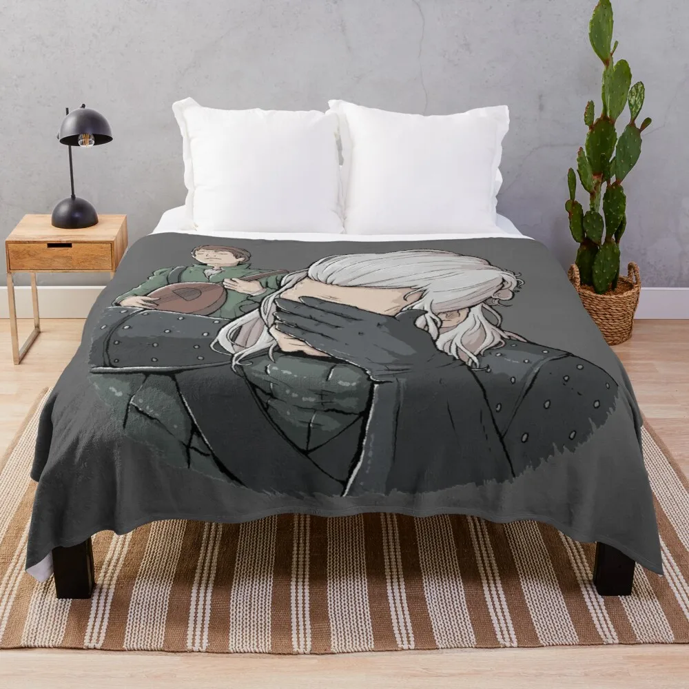 

Geralt Face Palm Throw Blanket Beach Blanket