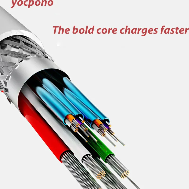 YOCPONO Applicable OnePlus Mobile Phone Data Cable Type-C Charging Cable OnePlus 7pr06t7t8tDASH Red Flash Charging Cable