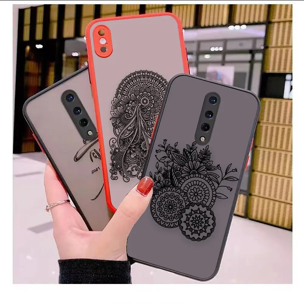 

Matte Case Funda For Oneplus 5 5T 6 6T 7 7T 8 8T 9 10 NORD 2 CE CE2 N10 N100 Clear Hard Case Para Sexy Flowers Mandala Floral