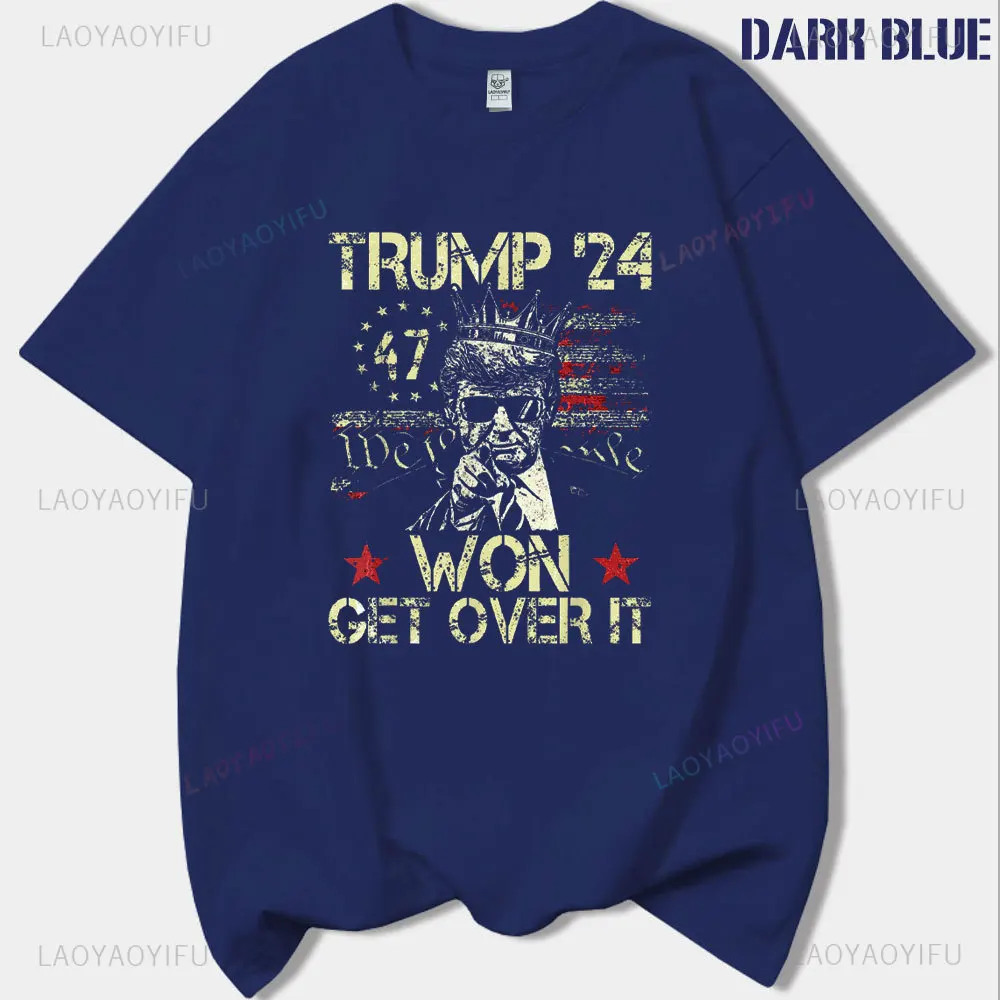 Футболка с принтом Trump Won in 2024. Я буду домой на Рождество. Высококачественные