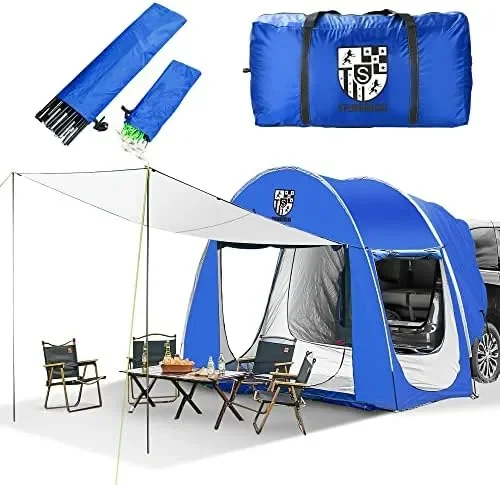 

Палатка Автомобильная для кемпинга, палатка для задних дверей, палатки для кемпинга, PU4000 мм, водонепроницаемая, для 1-4 человек, семейная