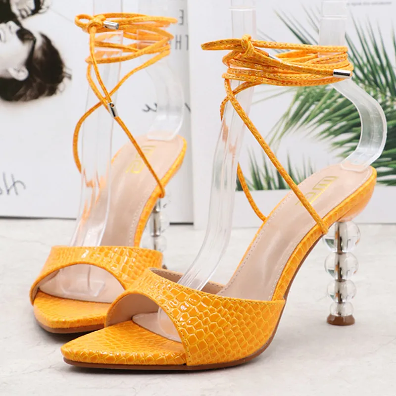 

Summer Women Sandals Narrow Band Vintage Pointed Toe High Heels Cross Strappy Thong Sandals Women Lace up Design Shoes Women