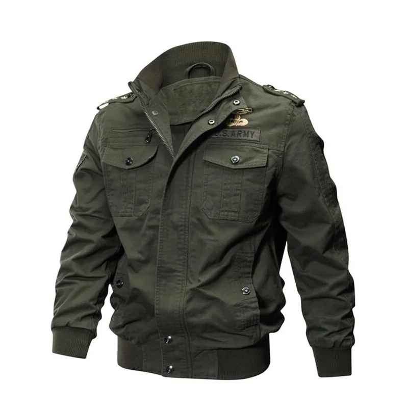 

mens jacket men winter jacket fleece Pilot army jean jacket coats