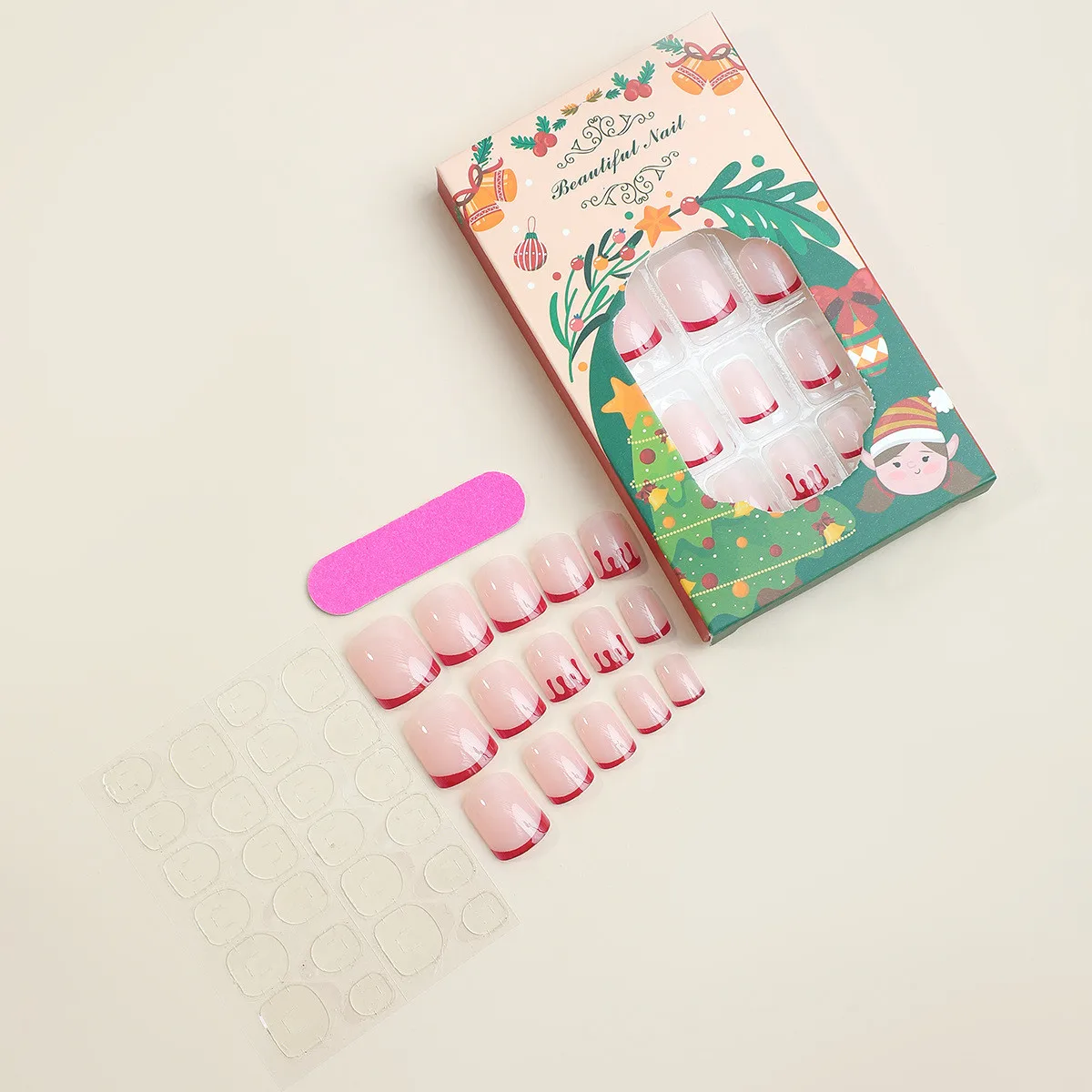 24 шт. поддельные ногти в виде паутины