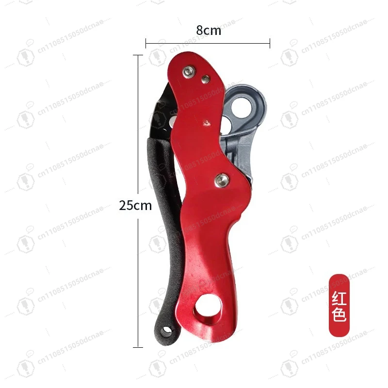 Фото Устройство для спуска с веревкой (Hand Stop Descender), антипаниковое устройство для спуска, страховочное устройство для высотных работ, для скалолазания и экстренного спуска №1
