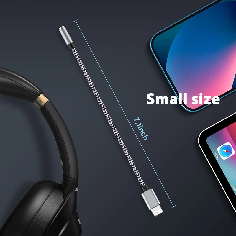Для наушников iOS на 3 5 мм Aux Jack аудиокабель-адаптер для Apple iPhone 14 13 12 11 Pro Max X XS
