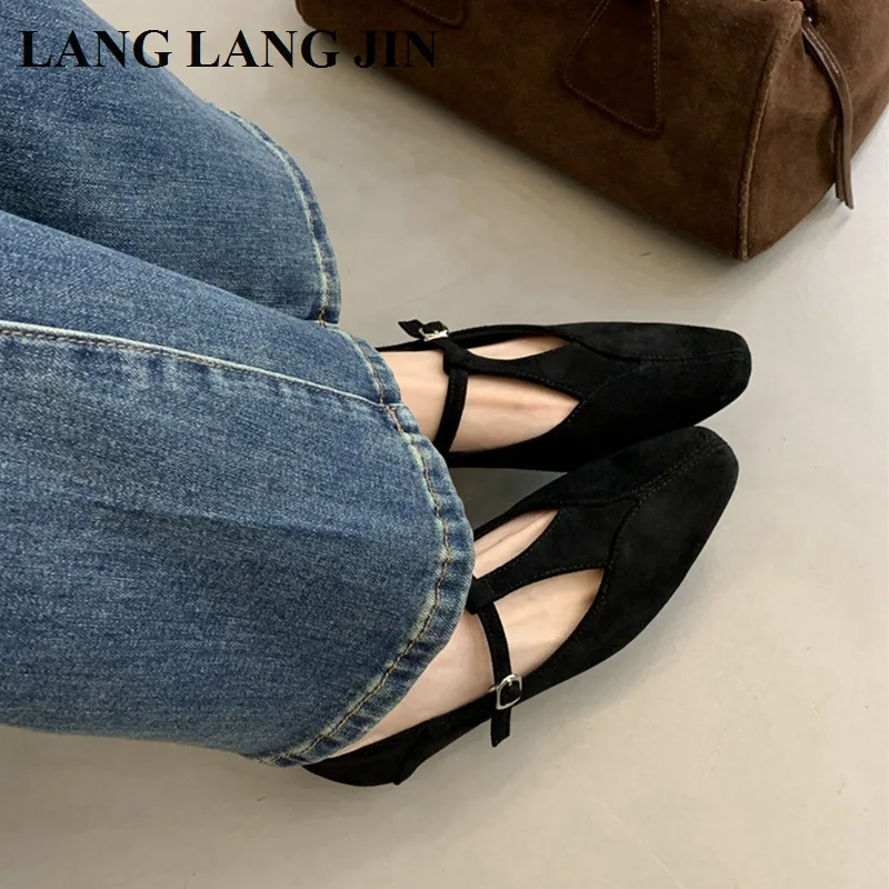 2024 новые осенние балетки на плоской подошве брендовые дизайнерские женские