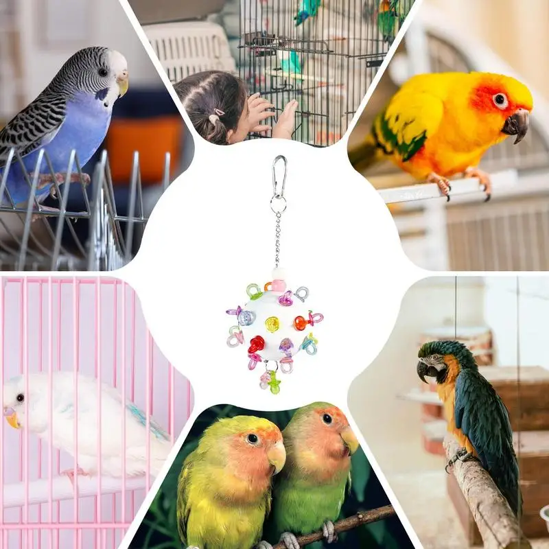 Игрушки для попугаев игрушки неразлучников красочные развлечения клетка птиц