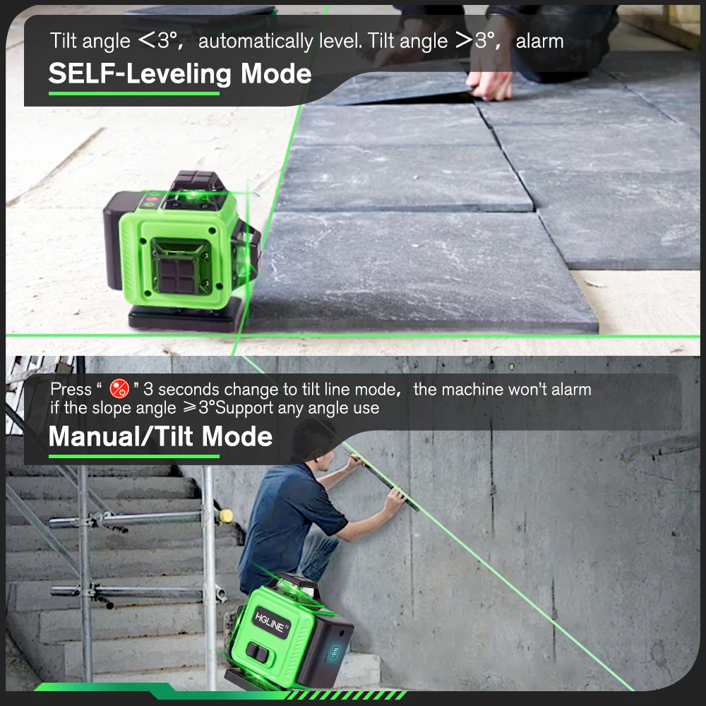 Лазерный уровень HGLINE Mini 16/12 линий