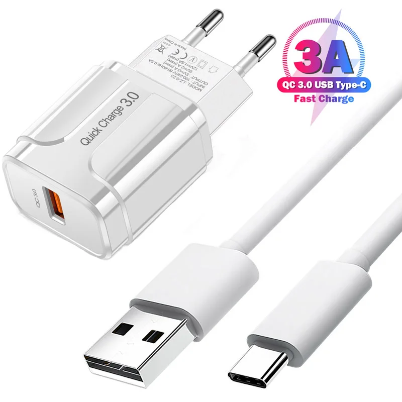 Адаптер Для Быстрой Зарядки Qc 3.0 Samsung F42 M52 M32 M22 Z Flip 3 Xiaomi Poco X3 F3 M3 Type C Складное