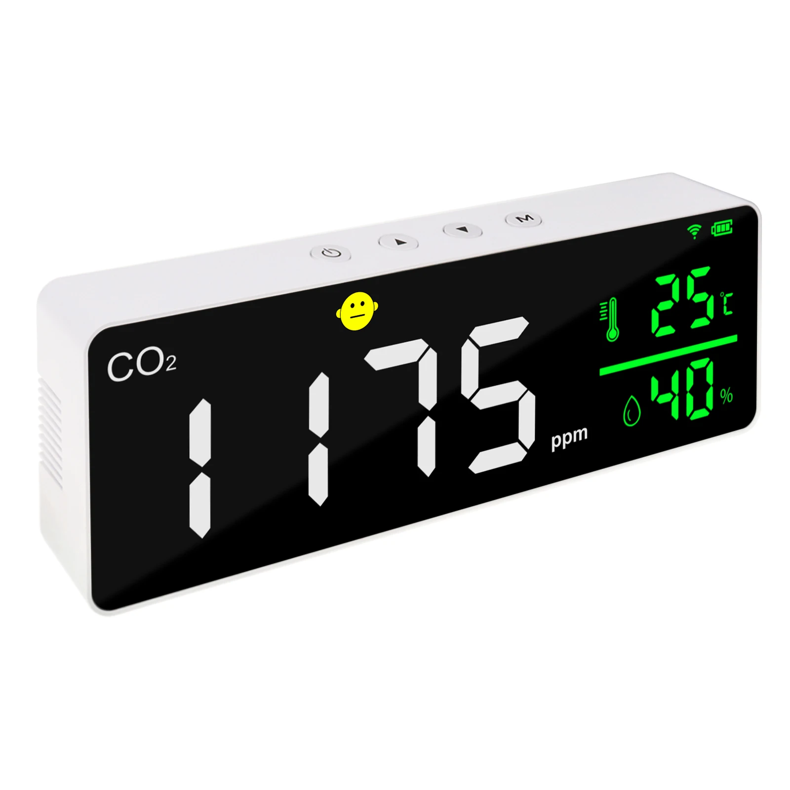 Умный Wi-Fi детектор CO2 монитор качества воздуха тестер температуры и влажности в