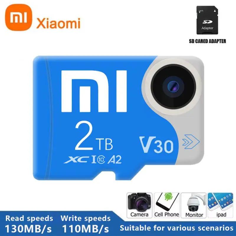 Xiaomi mijia 2TB 1TB Карта памяти Высокоскоростная SD-карта 128 ГБ 256 512 V60 A2 Флэш-карта Micro Tarjeta
