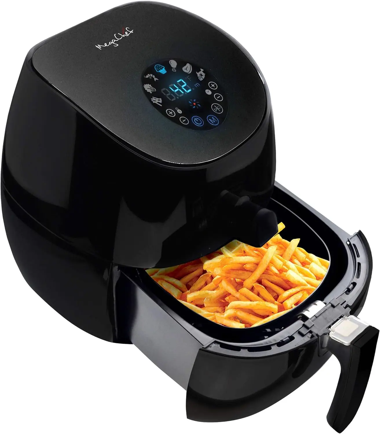 

and Multicooker with 7 Pre-Programmed Settings in Sleek Black, 3.5 quart (MCAI-320)