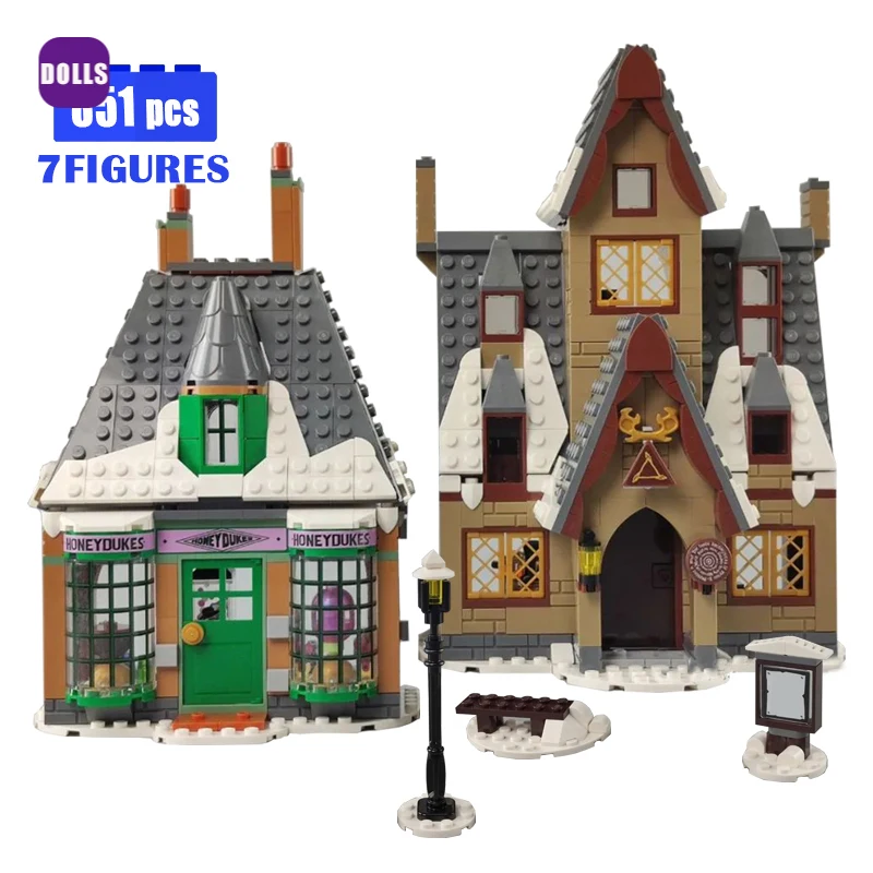 

76388 Movie Magic World Building Block Visit The Village City Construction Street View Bricks 851pcs Toys for Children Gift Set