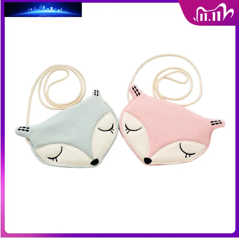 

Lovely Children One Shoulder Bag Coin Purse Cute Fox Girls Messenger Bag Baby Accessories An Ideal Gift for Children's Day