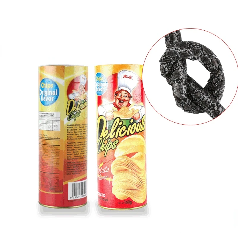 

Children's Spoof Toys April Fool's Day Gift Students Spoof Potato Chips Snake Bounce Snake Whole Person