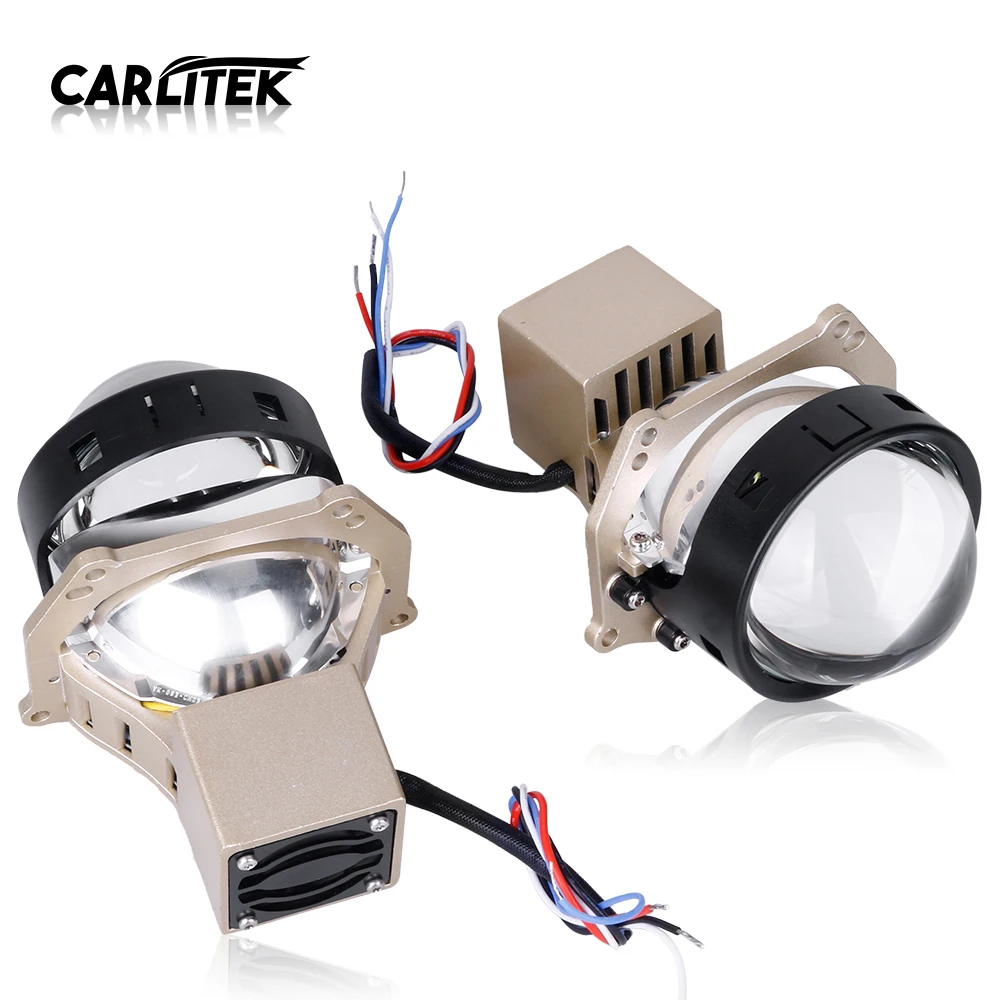 Carlitek Bi-LED Laser Lenses For Headlight Retrofit Projector For Hella 3R G5 Car Lamps Retrofit  3.0‘’