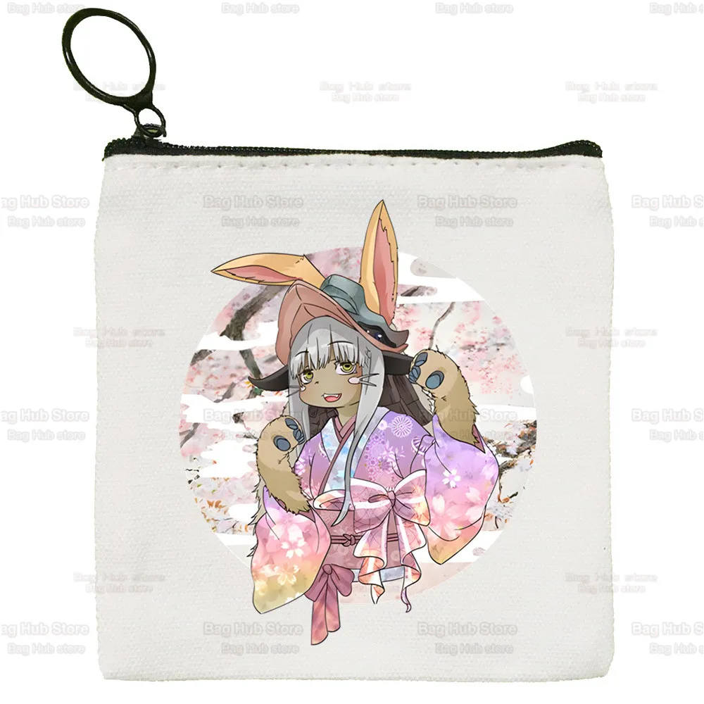 Made In Abyss Coin Purse Japanese Anime Riko Reg Female Fabric Lyza Nanachi Mini Clutch Bag Cute Mitty Canvas Key Case Purse