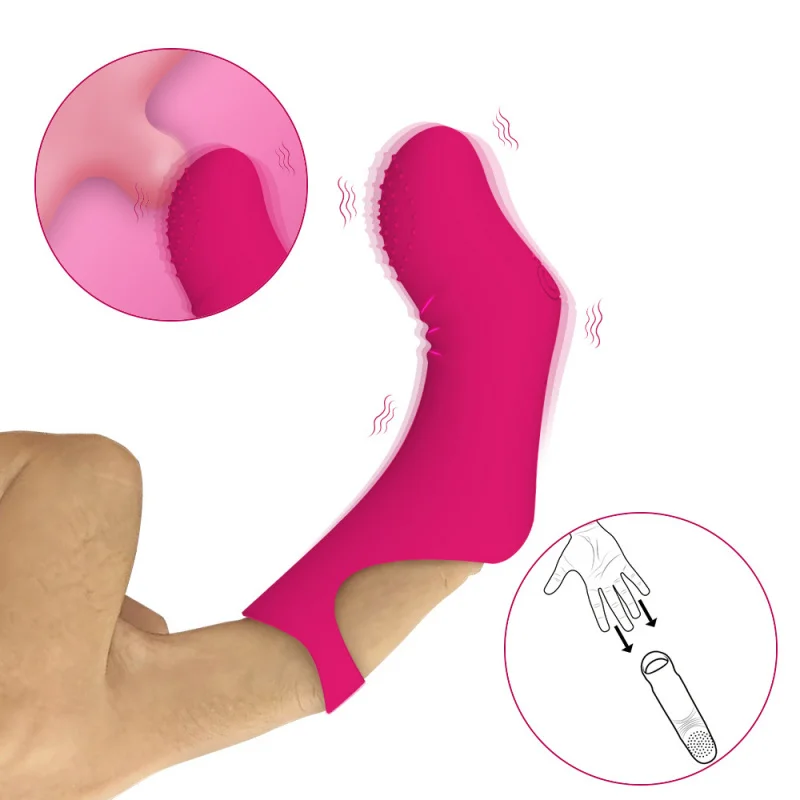 Трансграничное Новое поступление вибратор для пальцев 10-частотная вибрация