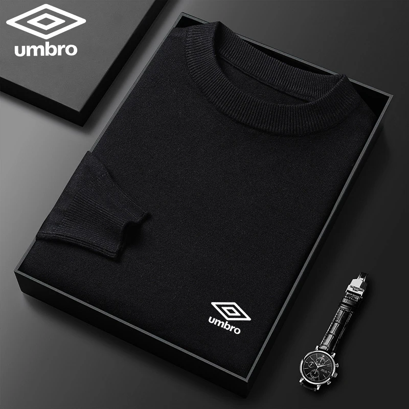 Шерстяной свитер с вышивкой мужской 100% чистый шерстяной утолщенный теплый