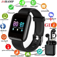 2pcs d13 i7s smart watch men blood pressure waterproof smartwatch women heart rate monitor fitness tracker watch sport
