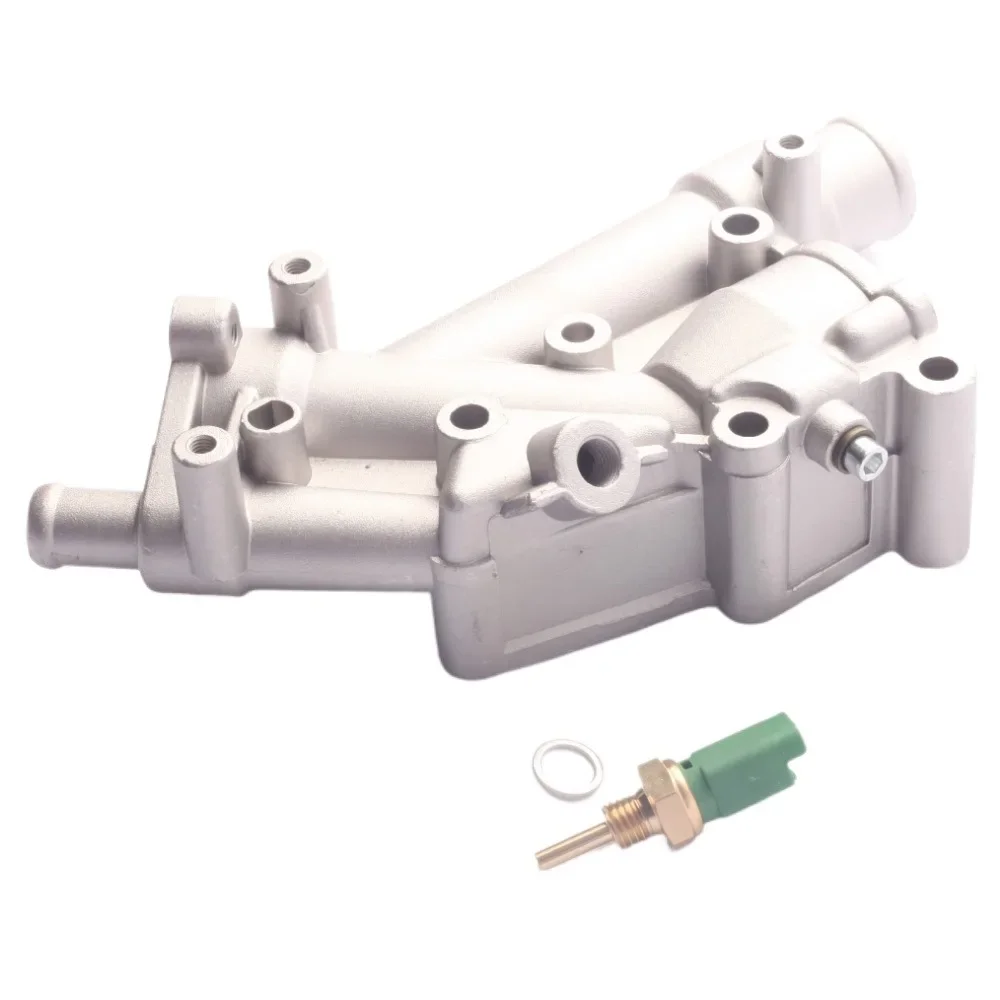 

9687927980 1338.AV 1338AV 1336X9 алюминиевый корпус термостата системы охлаждения двигателя для Peugeot 307 407 для Citroen C4 C5