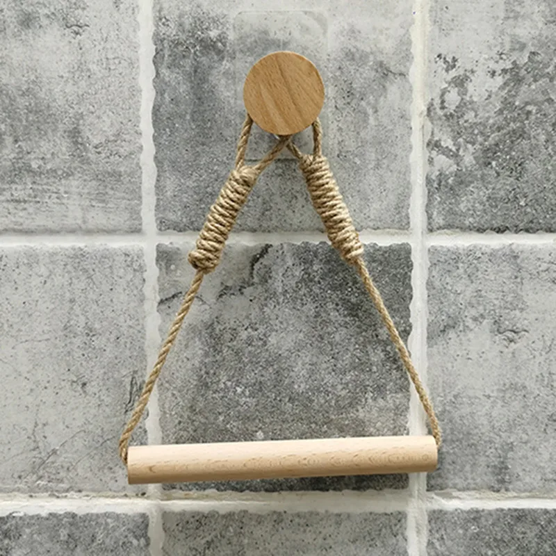 Настенный деревянный держатель для бумажных полотенец, настенный держатель для туалетной бумаги в спальню