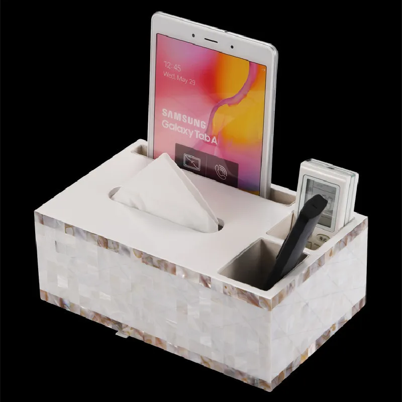 

Multifunction Color Shells Kitchen Accessories Storage Box Home Decor Tissue Containers Seat Type Roll Paper Tissue Canister