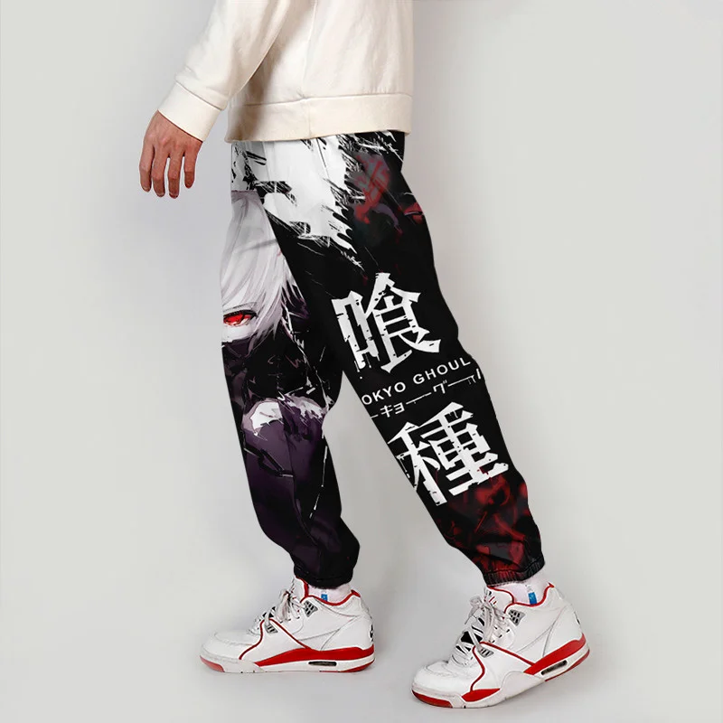 

Japanese Anime Tokyo Ghoul 3D Joggers Pants Men/Women Casual Trousers Harajuku Hip Hop Sweatpants Kaneki Ken Cosplay Costumes