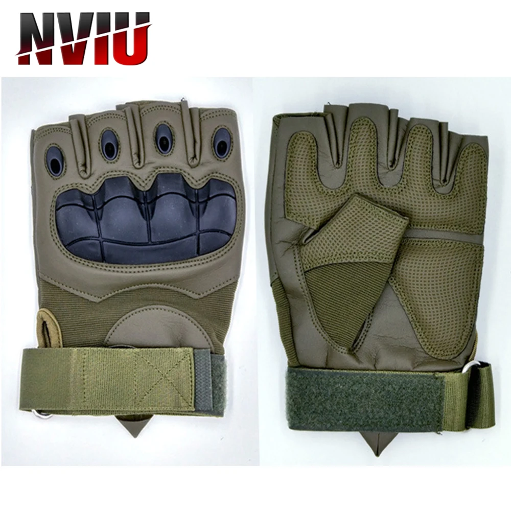 

Перчатки мужские кожаные для езды на мотоцикле, тактические дышащие митенки без пальцев, для езды на мотоцикле